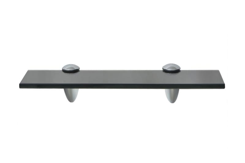 Svävande hyllor 2 st glas 30x10 cm 8 mm - Svart - Förvaring - Köksförvaring - Kökshylla
