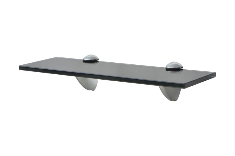 Svävande hyllor 2 st glas 30x10 cm 8 mm - Svart - Förvaring - Köksförvaring - Kökshylla