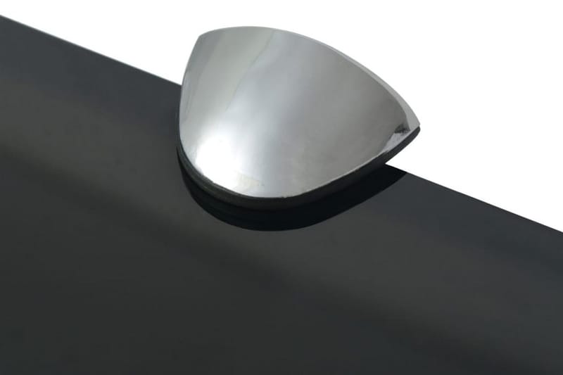 Svävande hyllor 2 st glas 30x10 cm 8 mm - Svart - Förvaring - Köksförvaring - Kökshylla