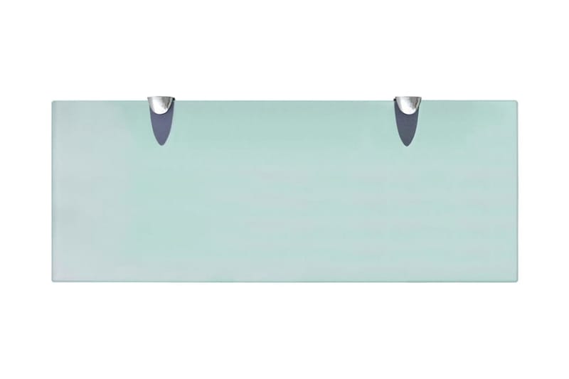 Svävande hyllor 2 st glas 50x20 cm 8 mm - Transparent - Förvaring - Köksförvaring - Kökshylla