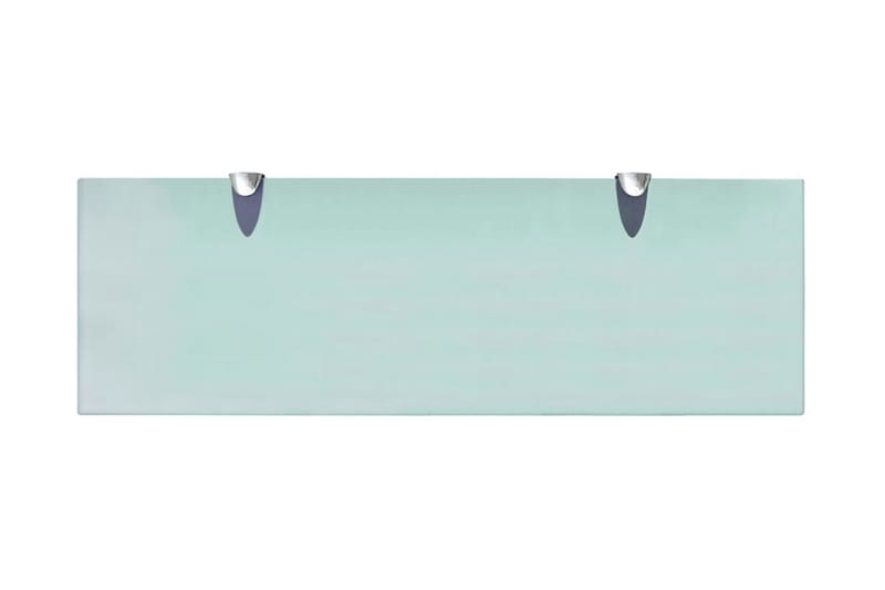 Svävande hyllor 2 st glas 60x20 cm 8 mm - Transparent - Förvaring - Köksförvaring - Kökshylla
