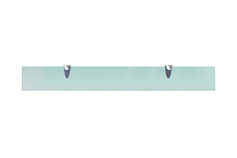 Svävande hyllor 2 st glas 80x10 cm 8 mm - Transparent - Förvaring - Köksförvaring - Kökshylla