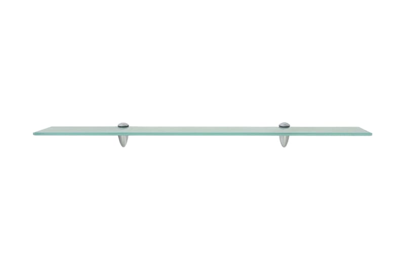 Svävande hyllor 2 st glas 80x10 cm 8 mm - Transparent - Förvaring - Köksförvaring - Kökshylla