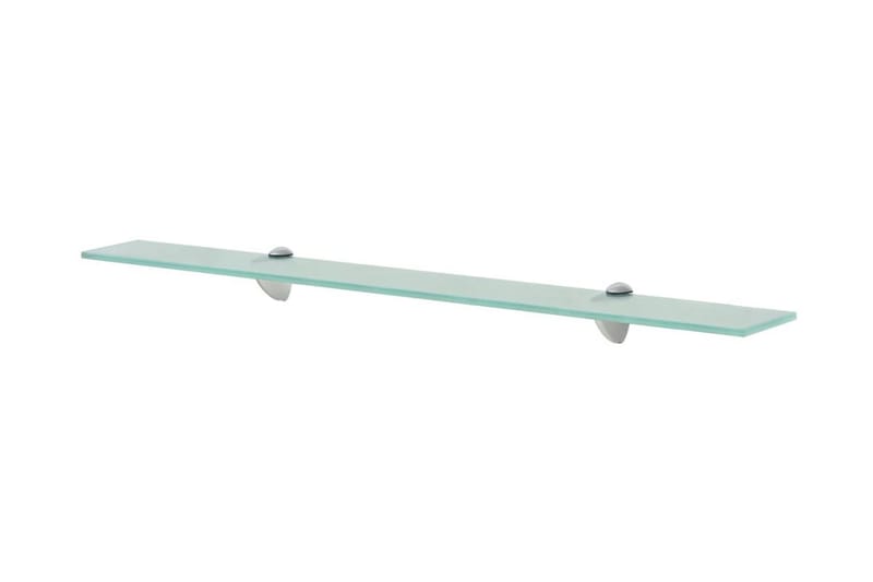 Svävande hyllor 2 st glas 80x10 cm 8 mm - Transparent - Förvaring - Köksförvaring - Kökshylla