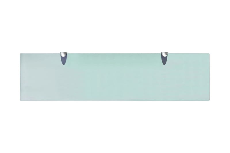 Svävande hyllor 2 st glas 80x20 cm 8 mm - Transparent - Förvaring - Köksförvaring - Kökshylla