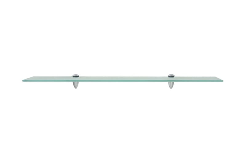 Svävande hyllor 2 st glas 80x20 cm 8 mm - Transparent - Förvaring - Köksförvaring - Kökshylla