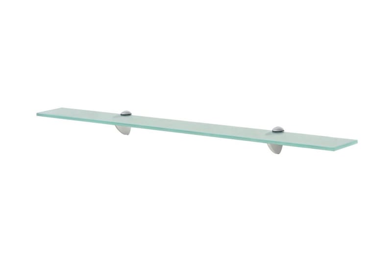 Svävande hyllor 2 st glas 80x20 cm 8 mm - Transparent - Förvaring - Köksförvaring - Kökshylla