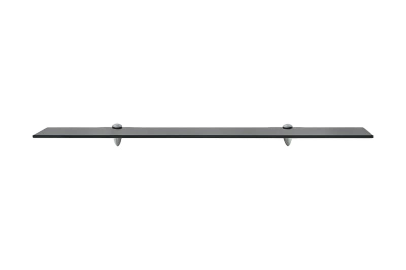 Svävande hyllor 2 st glas 90x20 cm 8 mm - Svart - Förvaring - Köksförvaring - Kökshylla