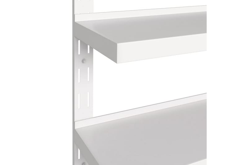 Svävande vägghylla 2 plan 2 st rostfritt stål 300x30 cm - Grå - Förvaring - Köksförvaring - Kökshylla