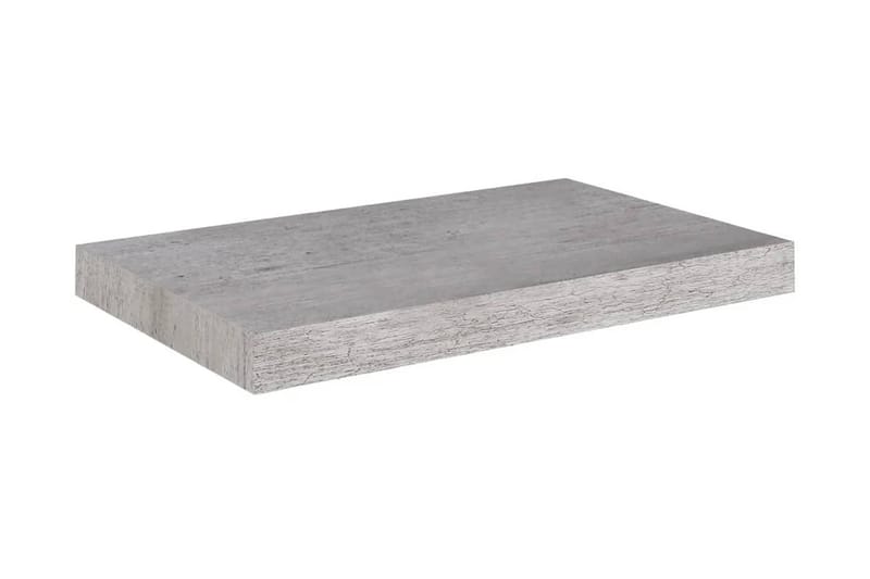Svävande vägghylla betonggrå 50x23x3,8 cm MDF - Betonggrå - Kökshylla - Vägghylla