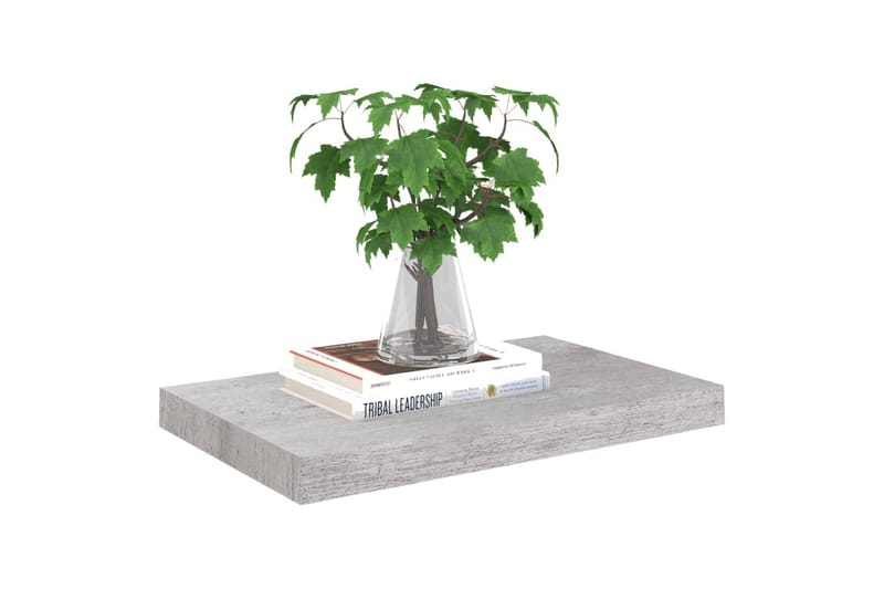 Svävande vägghylla betonggrå 50x23x3,8 cm MDF - Betonggrå - Förvaring - Köksförvaring - Kökshylla