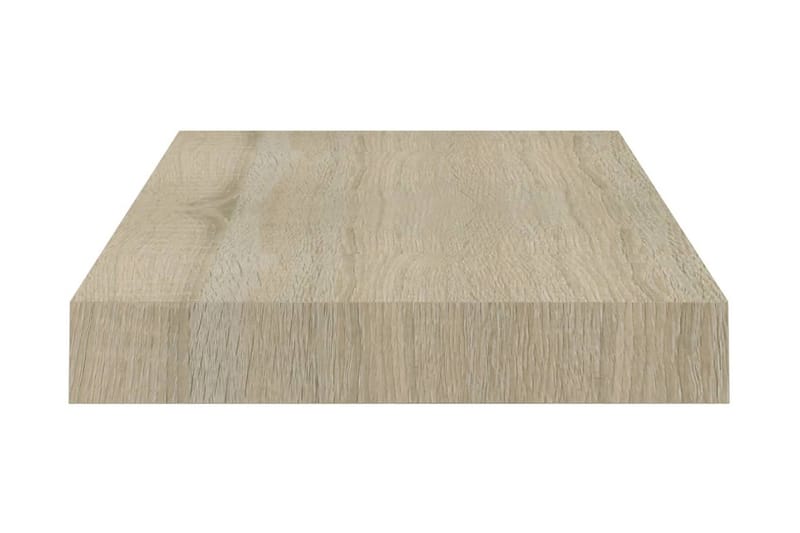 Svävande vägghylla ek 40x23x3,8 cm MDF - Brun - Förvaring - Köksförvaring - Kökshylla