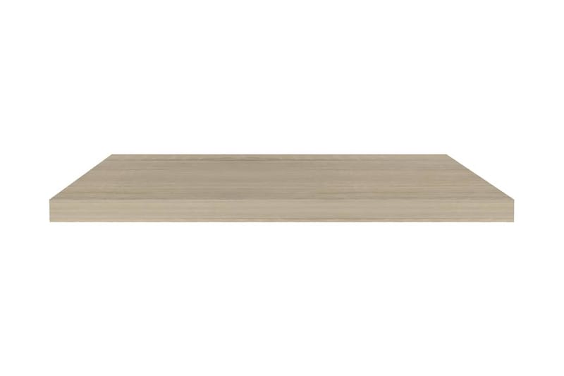 Svävande vägghylla ek 80x23,5x3,8 cm MDF - Brun - Kökshylla - Vägghylla