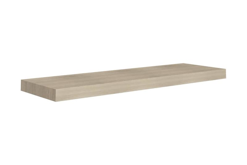 Svävande vägghylla ek 80x23,5x3,8 cm MDF - Brun - Förvaring - Köksförvaring - Kökshylla