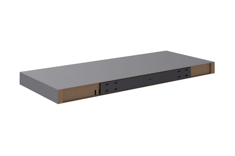 Svävande vägghylla grå 60x23,5x3,8 cm MDF - Grå - Förvaring - Köksförvaring - Kökshylla