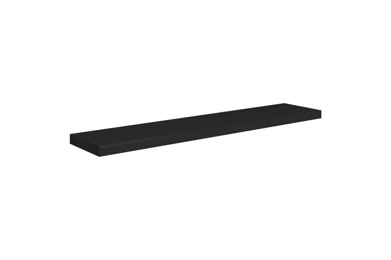 Svävande vägghylla svart 120x23,5x3,8 cm MDF - Svart - Kökshylla - Vägghylla