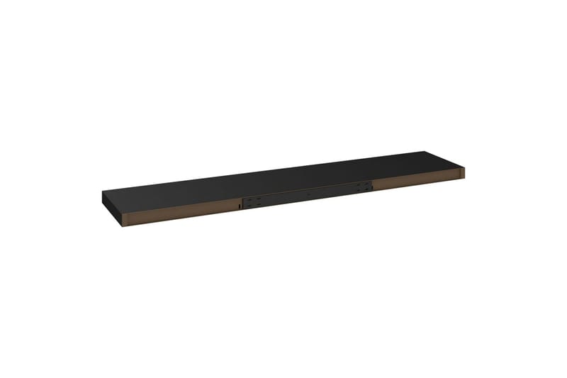 Svävande vägghylla svart 120x23,5x3,8 cm MDF - Svart - Förvaring - Köksförvaring - Kökshylla