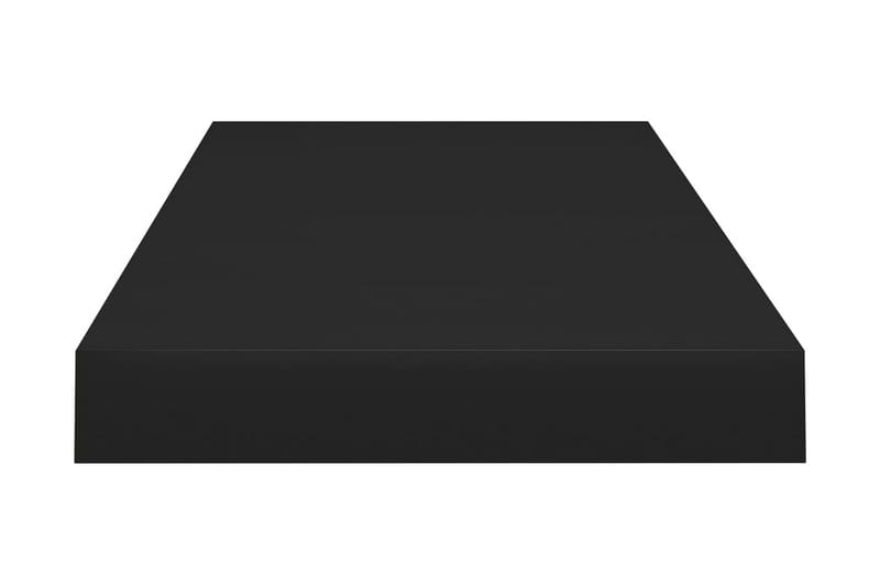 Svävande vägghylla svart 60x23,5x3,8 cm MDF - Svart - Kökshylla - Vägghylla