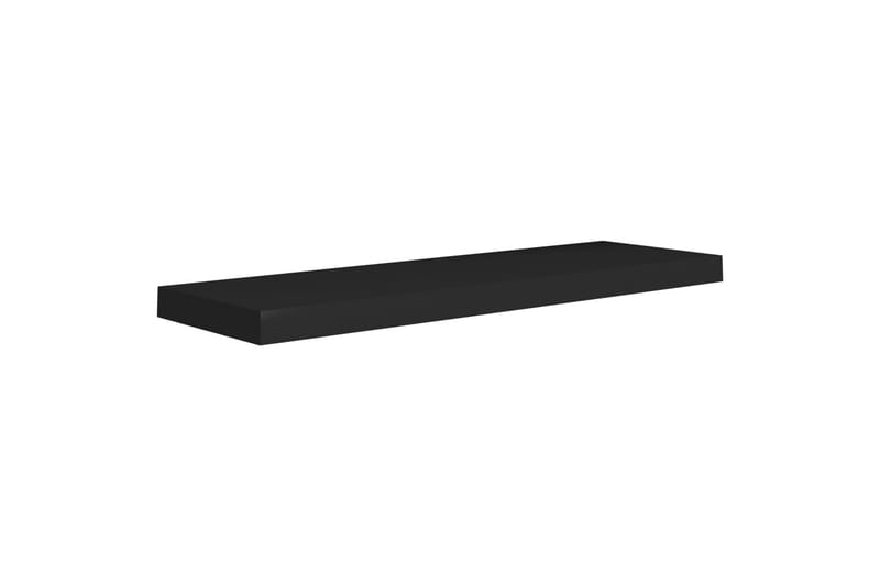 Svävande vägghylla svart 80x23,5x3,8 cm MDF - Svart - Kökshylla - Vägghylla