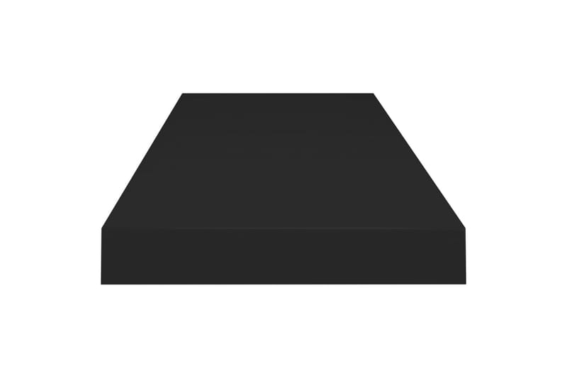 Svävande vägghylla svart 80x23,5x3,8 cm MDF - Svart - Förvaring - Köksförvaring - Kökshylla