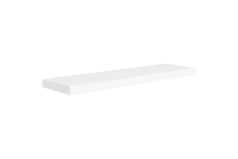 Svävande vägghylla vit 90x23,5x3,8 cm MDF - Vit - Förvaring - Köksförvaring - Kökshylla