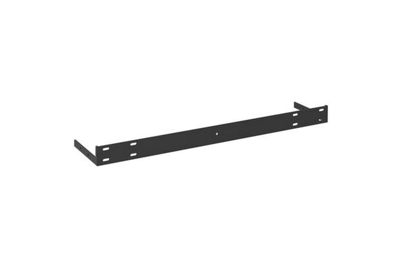Svävande vägghyllor 2 st ek och vit 60x23,5x3,8 cm MDF - Vit/Trä - Förvaring - Köksförvaring - Kökshylla