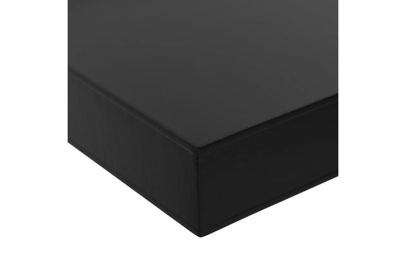 Svävande vägghyllor 2 st svart 120x20x3,8 cm - Svart - Förvaring - Köksförvaring - Kökshylla