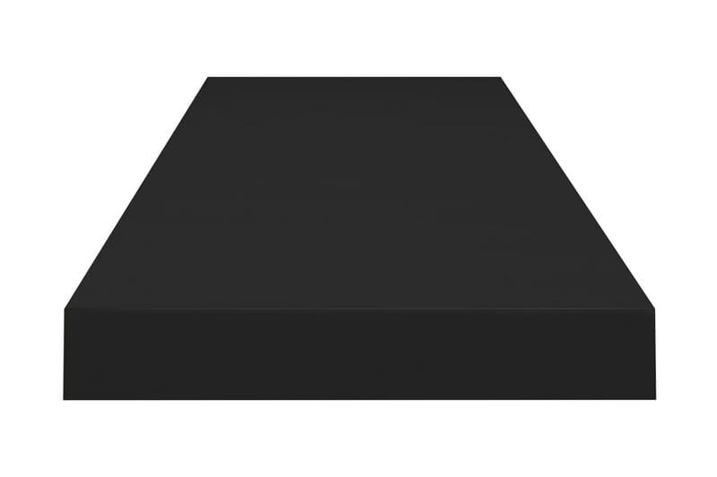 Svävande vägghyllor 2 st svart 90x23,5x3,8 cm MDF - Svart - Förvaring - Köksförvaring - Kökshylla