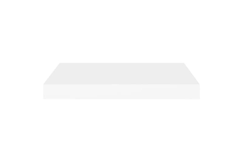 Svävande vägghyllor 2 st vit 50x23x3,8 cm MDF - Vit - Förvaring - Köksförvaring - Kökshylla