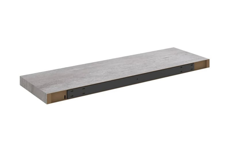 Svävande vägghyllor 4 st betonggrå 80x23,5x3,8 cm MDF - Betonggrå - Kökshylla - Vägghylla