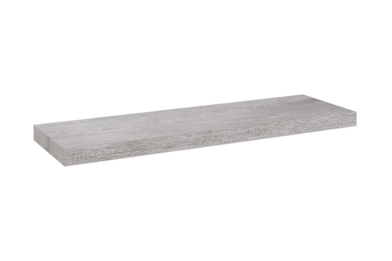 Svävande vägghyllor 4 st betonggrå 80x23,5x3,8 cm MDF - Betonggrå - Kökshylla - Vägghylla