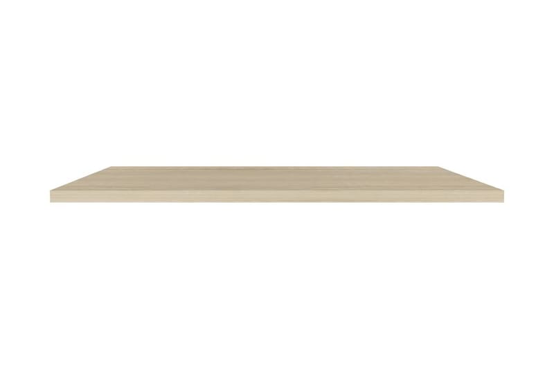 Svävande vägghyllor 4 st ek 120x23,5x3,8 cm MDF - Brun - Förvaring - Köksförvaring - Kökshylla