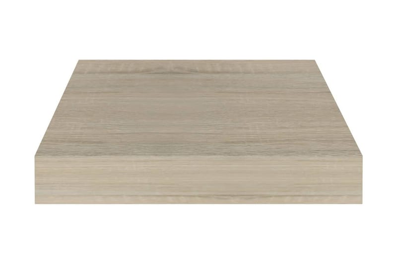 Svävande vägghyllor 4 st ek 23x23,5x3,8 cm MDF - Brun - Förvaring - Köksförvaring - Kökshylla