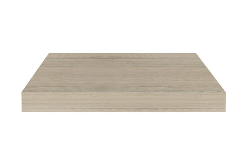 Svävande vägghyllor 4 st ek 40x23x3,8 cm MDF - Brun - Förvaring - Köksförvaring - Kökshylla