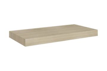 Svävande vägghyllor 4 st ek 50x23x3,8 cm MDF