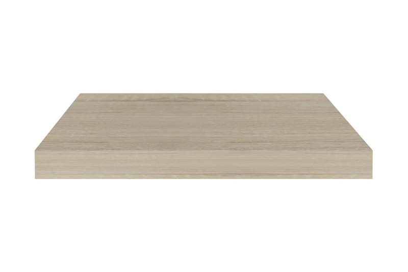 Svävande vägghyllor 4 st ek 50x23x3,8 cm MDF - Brun - Förvaring - Köksförvaring - Kökshylla