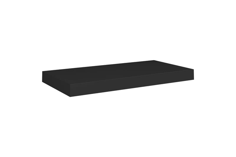 Svävande vägghyllor 4 st svart 50x23x3,8 cm MDF - Svart - Förvaring - Köksförvaring - Kökshylla