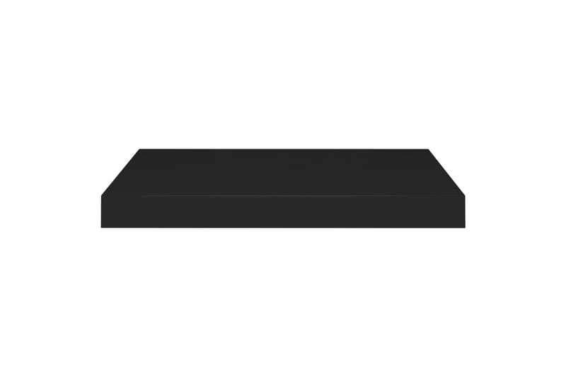 Svävande vägghyllor 4 st svart 50x23x3,8 cm MDF - Svart - Förvaring - Köksförvaring - Kökshylla