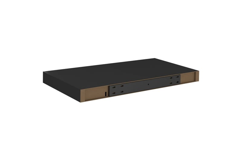 Svävande vägghyllor 4 st svart 50x23x3,8 cm MDF - Svart - Förvaring - Köksförvaring - Kökshylla