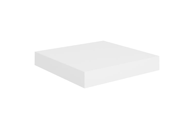 Svävande vägghyllor 4 st vit 23x23,5x3,8 cm MDF - Vit - Förvaring - Köksförvaring - Kökshylla