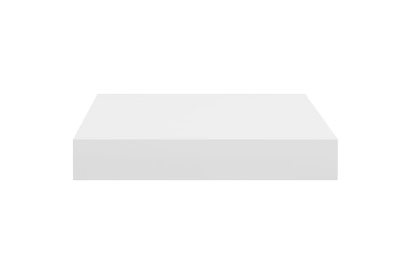 Svävande vägghyllor 4 st vit 23x23,5x3,8 cm MDF - Vit - Förvaring - Köksförvaring - Kökshylla