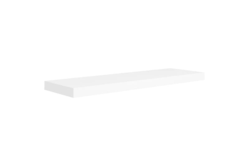 Svävande vägghyllor 4 st vit 80x23,5x3,8 cm MDF - Vit - Förvaring - Köksförvaring - Kökshylla