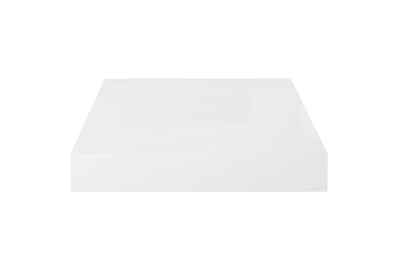 Svävande vägghyllor 4 st vit högglans 23x23,5x3,8 cm MDF - Vit - Förvaring - Köksförvaring - Kökshylla