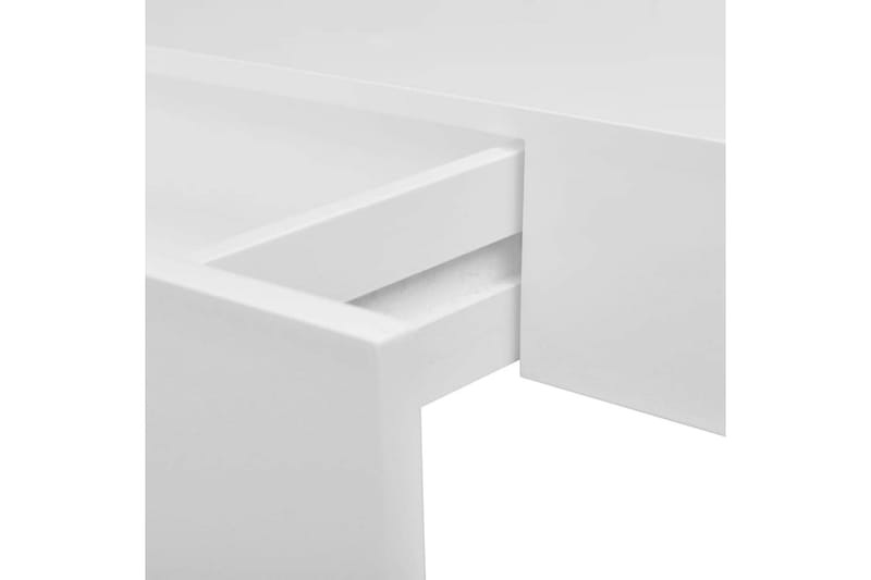 Svävande vägghyllor med lådor 2 st 48 cm vit - Vit - Kökshylla - Vägghylla