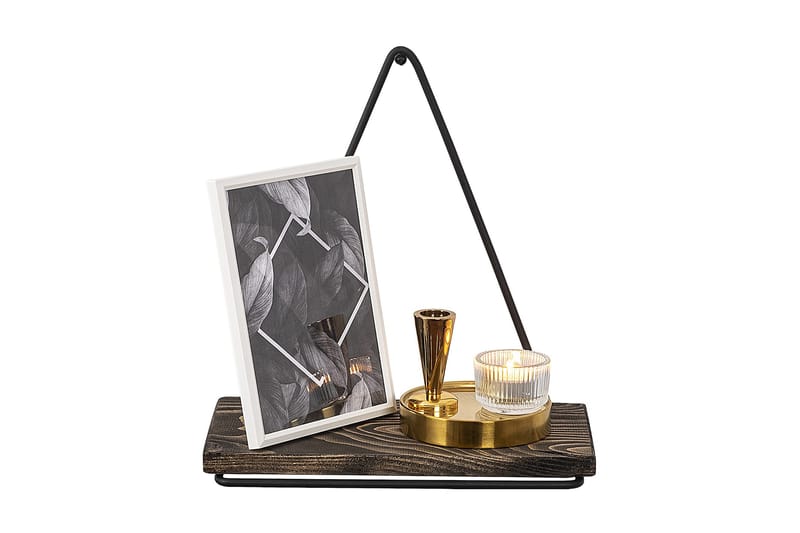 Takasu Vägghylla 15x27 cm - Svart/Valnöt - Förvaring - Köksförvaring - Kökshylla