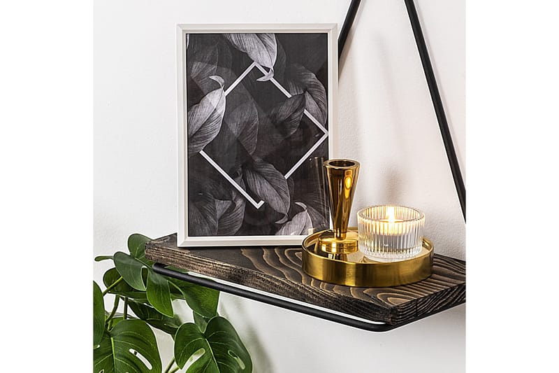 Takasu Vägghylla 15x27 cm - Svart/Valnöt - Förvaring - Köksförvaring - Kökshylla