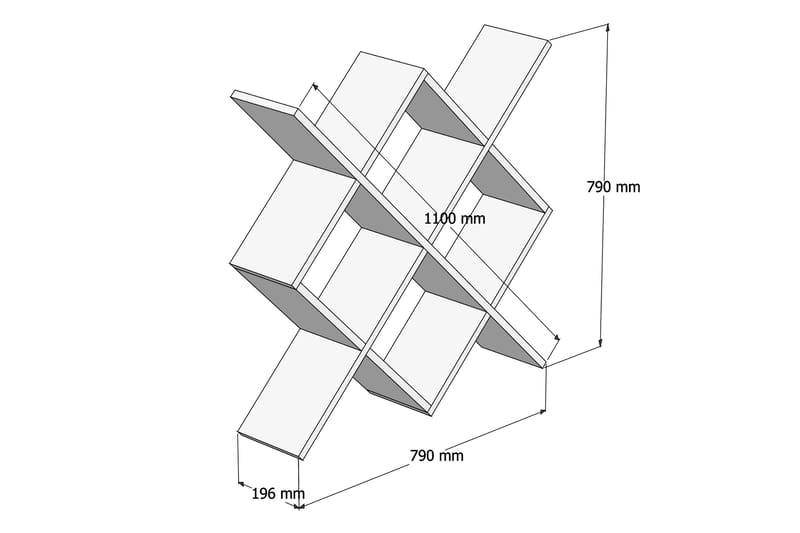 TALERYD Vägghylla 79 cm Brun/Vit - Vägghylla - Kökshylla