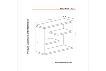 Tera Home Vägghylla - Valnöt - Förvaring - Köksförvaring - Kökshylla