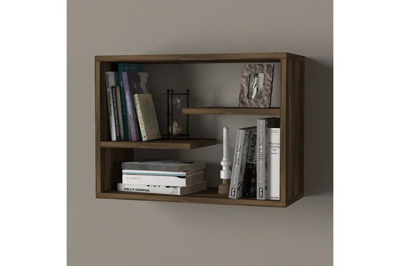 Tera Home Vägghylla - Valnöt - Förvaring - Köksförvaring - Kökshylla