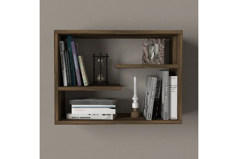 Tera Home Vägghylla - Valnöt - Förvaring - Köksförvaring - Kökshylla